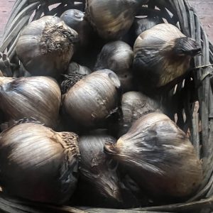 A Basket of Black Garlic